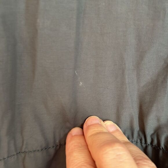 Eileen Fisher Women’s lightweight hooded packable gray charcoal jacket large! - Picture 6 of 11